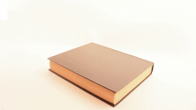book on the table. on white background