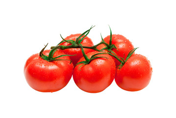 fresh tomato isolated on white background