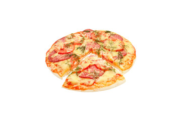 pizza isolated on white background