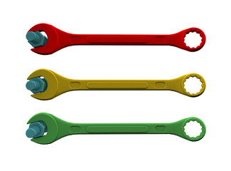 Obraz premium llaves y tuercas