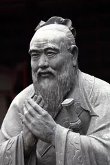 Papier Peint photo Lieux asiatiques Statue of Confucius at Confucian Temple in Shanghai