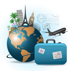 Travel background illustration - 29222301
