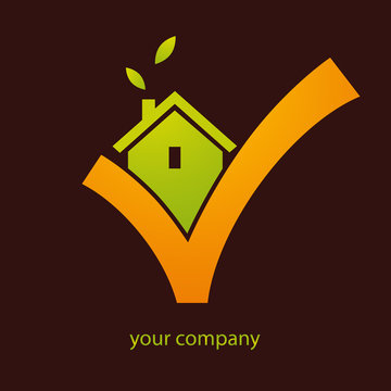 logo entreprise, construction maison