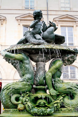 old bronze fountain