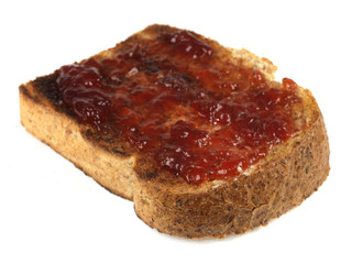 Slice of Wholemeal Bread with Jam