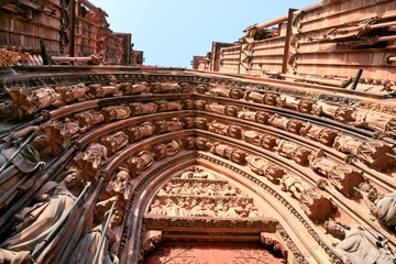 fragment of portal of cathedral