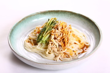 鶏肉の冷やしうどん