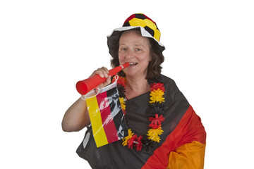 Weiblicher Fussballfan