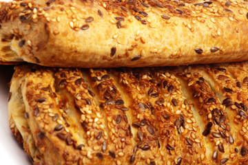 pasties with sesame seeds