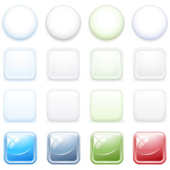 Color buttons for internet, set 3.