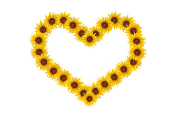 sunflower of heart.