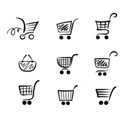 Сollection of funny carts