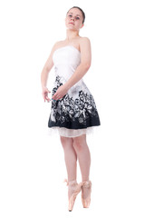 Beautiful young ballerina woman