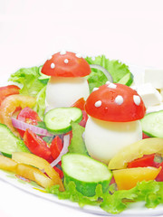 creative vegetable salad
