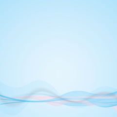 Silk blue and pink waves background