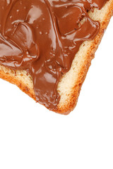 Toast with chocolate