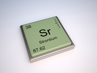 Strontium chemical element of the periodic table with symbol Sr