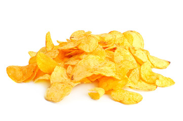 Fototapeta premium Golden fresh chips