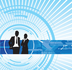 Obraz premium business people background