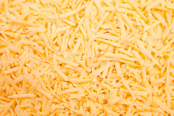 Grated cheese for a background