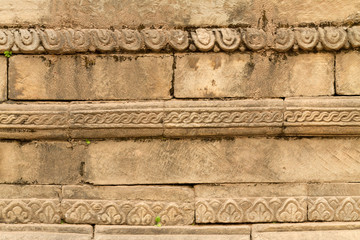 carved temple wall