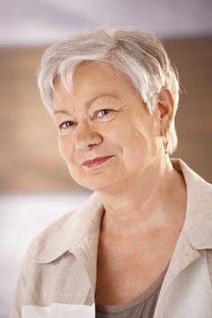 Portrait of female pensioner
