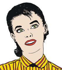 Rostro de una hermosa mujer