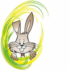 Ostern / Osterhase / Grün Gelb