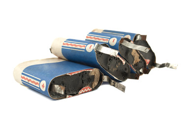 Naklejka premium Retro battery