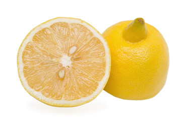 Two halves of lemon