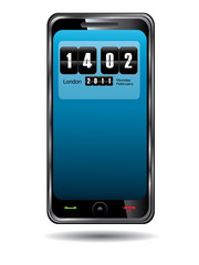 Mobile phone design with date of valentine