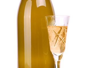 bottle of white wine