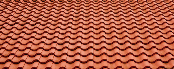 Close up of roof tiles