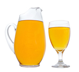 apple juice and glass
