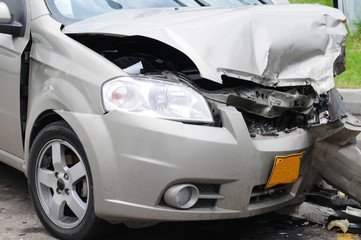 Naklejka premium Car accident.