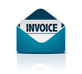 invoice with envelope