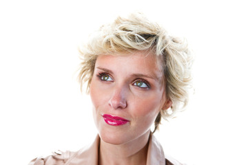 Naklejka premium beauty portrait of woman in thirties
