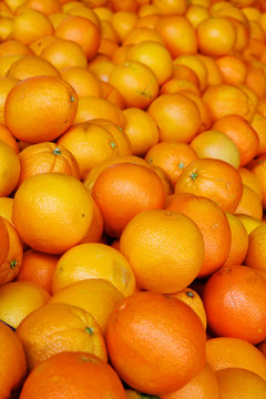 Pile of oranges at Market