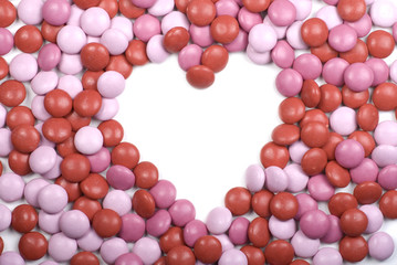 Valentine Candy Heart Frame