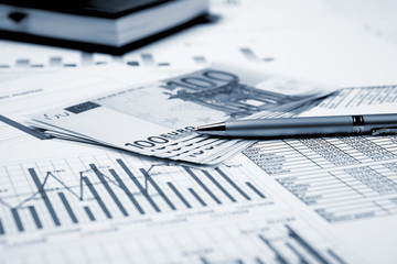 financial charts and graphs