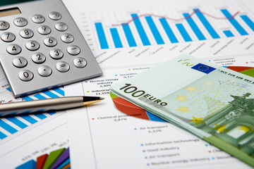 financial charts and graphs