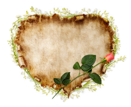 Beautiful Vintage Stylized Valentine Card