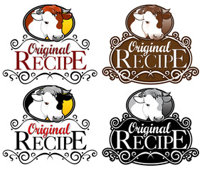 Original Recipe Seal / Mark / Icon. Cow Version