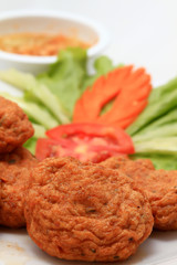 traditional thai cuisine, shallow depth of field .