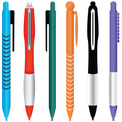 Set of realistic colored tools - vector