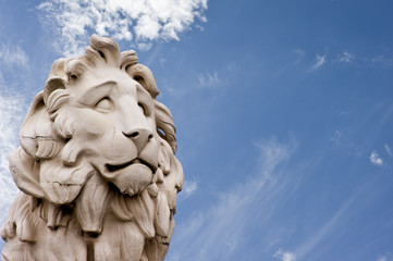 The South Bank Lion statue in London