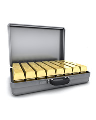 suitcase full of gold bars