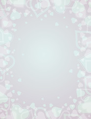 background with frame of heart