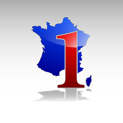 Logo numéro un en France # Vecteur