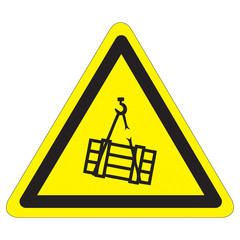 Warnung vor schwebender Last